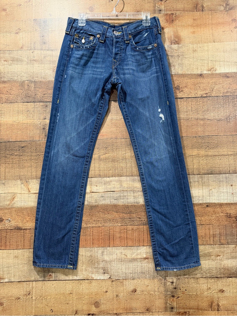 True Religion World Tour Jordan Womens Straight Blue Jeans Size 27